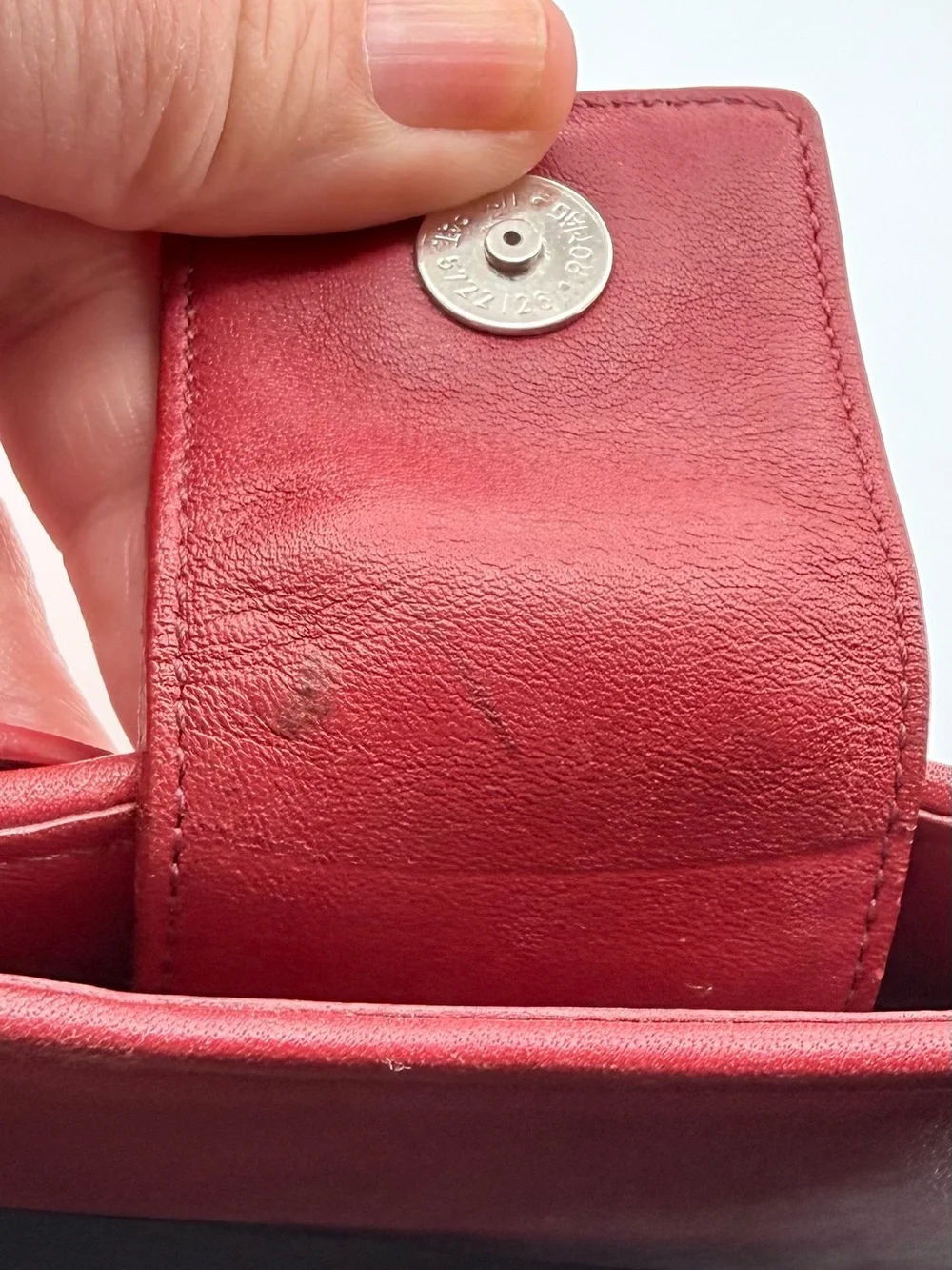 Coach Ergo Demi Hobo Bag Red Glove Leather Silver Hardware Y2K Shoulder Bag 8319